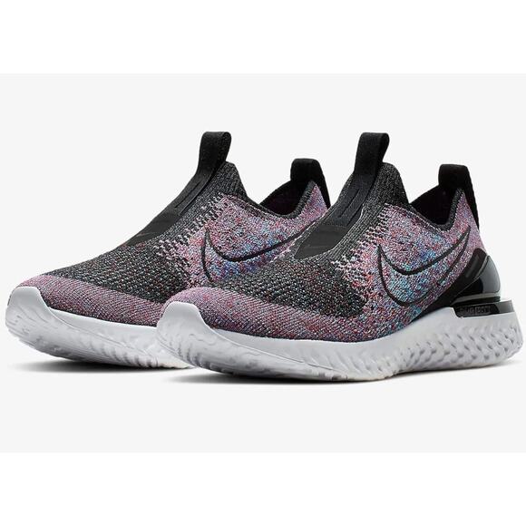 Nike Epic Phantom React Flyknit Multi-Color Slip-On Running Sneaker Men’s US10 - Picture 1 of 9